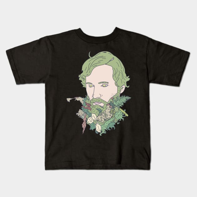 Swamp Person - Green Beard - Marshland Kids T-Shirt by DeWinnes